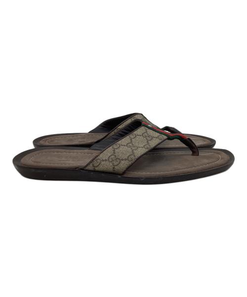 GUCCI（グッチ）GUCCI  (グッチ) GGスプリーム シェリーライントングサンダル / 202762 ベージュ サイズ:6 1/2の古着・服飾アイテム