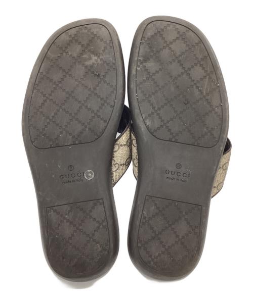 GUCCI（グッチ）GUCCI  (グッチ) GGスプリーム シェリーライントングサンダル / 202762 ベージュ サイズ:6 1/2の古着・服飾アイテム