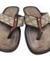 中古・古着 GUCCI  (グッチ) GGスプリーム シェリーライントングサンダル / 202762 ベージュ サイズ:6 1/2：10000円