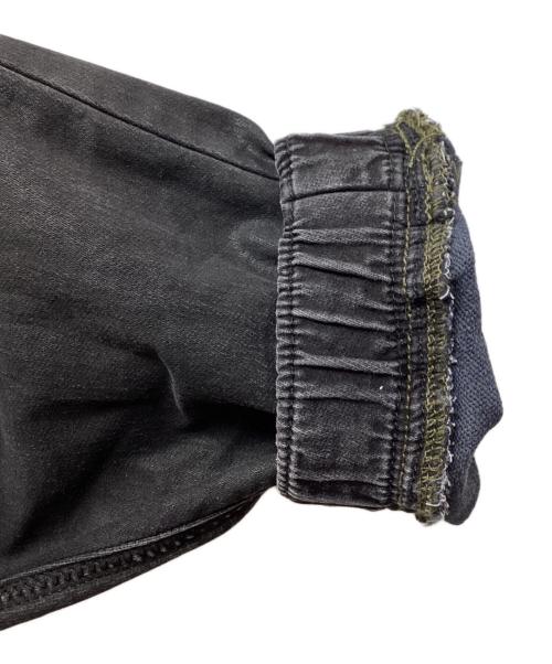 DIESEL（ディーゼル）DIESEL (ディーゼル) J-DAN-NE / コーティングパーカー  / ジップアップパーカー ブラック サイズ:XXLの古着・服飾アイテム