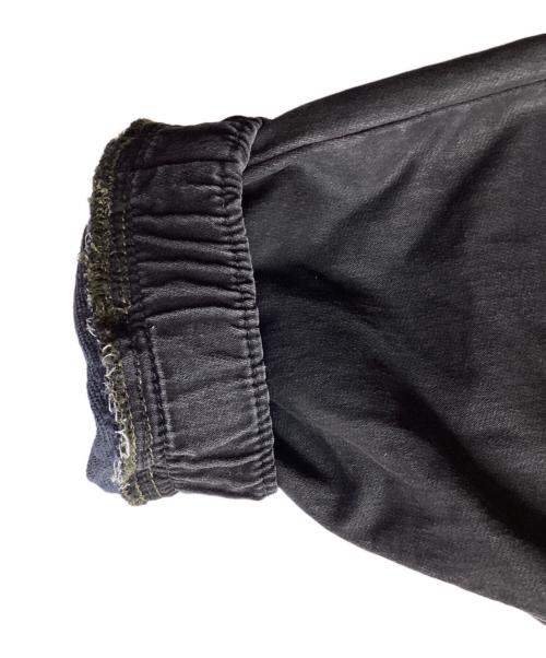 DIESEL（ディーゼル）DIESEL (ディーゼル) J-DAN-NE / コーティングパーカー  / ジップアップパーカー ブラック サイズ:XXLの古着・服飾アイテム