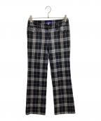 BURBERRY LONDONバーバリーロンドン）の古着「チェックパンツ / FQ577-628-09」｜ブラック