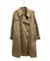 AURALEE（オーラリー）の古着「FINX POLYESTER BIG TRENCH COAT / フィンクスポリエステルビッグトレンチコート A20SC01FP 20SS」｜ベージュ