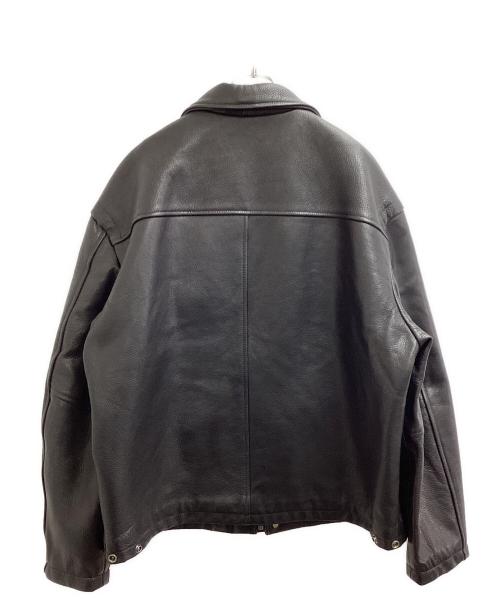 SUPREME（シュプリーム）SUPREME (シュプリーム) Schott (ショット) Leather Clip Jacket / レザー クリップ ジャケット / ファイヤーマン / 149S25 ブラック サイズ:XLの古着・服飾アイテム