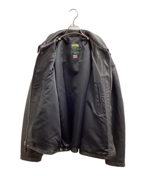 SUPREME（シュプリーム）SUPREME (シュプリーム) Schott (ショット) Leather Clip Jacket / レザー クリップ ジャケット / ファイヤーマン / 149S25 ブラック サイズ:XLの古着・服飾アイテム