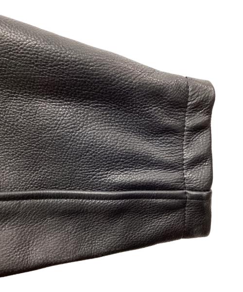 SUPREME（シュプリーム）SUPREME (シュプリーム) Schott (ショット) Leather Clip Jacket / レザー クリップ ジャケット / ファイヤーマン / 149S25 ブラック サイズ:XLの古着・服飾アイテム