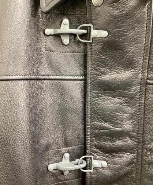 SUPREME（シュプリーム）SUPREME (シュプリーム) Schott (ショット) Leather Clip Jacket / レザー クリップ ジャケット / ファイヤーマン / 149S25 ブラック サイズ:XLの古着・服飾アイテム
