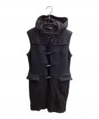 COMME des GARCONS HOMME PLUSコムデギャルソンオムプリュス）の古着「ノースリーブダッフルコート　PI-J042　AD2011」｜ブラック