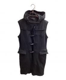 COMME des GARCONS HOMME PLUS（コムデギャルソンオムプリュス）の古着「ノースリーブダッフルコート　PI-J042　AD2011」｜ブラック