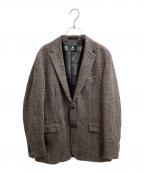 BLACK LABEL CRESTBRIDGEブラックレーベル クレストブリッジ）の古着「グレンチェックウールジャージージャケット」｜グレー