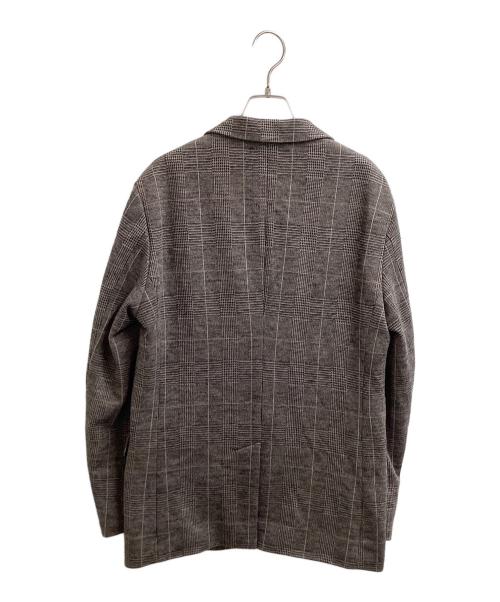 BLACK LABEL CRESTBRIDGE（ブラックレーベル クレストブリッジ）BLACK LABEL CRESTBRIDGE (ブラックレーベル クレストブリッジ) グレンチェックウールジャージージャケット グレー サイズ:Lの古着・服飾アイテム