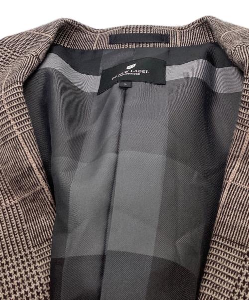 BLACK LABEL CRESTBRIDGE（ブラックレーベル クレストブリッジ）BLACK LABEL CRESTBRIDGE (ブラックレーベル クレストブリッジ) グレンチェックウールジャージージャケット グレー サイズ:Lの古着・服飾アイテム
