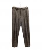 BLACK LABEL CRESTBRIDGEブラックレーベル クレストブリッジ）の古着「グレンチェックウールジャージートラウザーズ　/　51R12-222-58」｜グレー