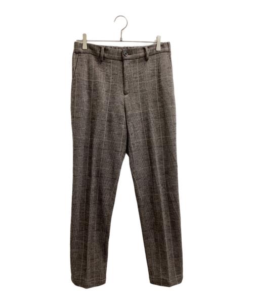 BLACK LABEL CRESTBRIDGE（ブラックレーベル クレストブリッジ）BLACK LABEL CRESTBRIDGE (ブラックレーベル クレストブリッジ) グレンチェックウールジャージートラウザーズ　/　51R12-222-58 グレー サイズ:Lの古着・服飾アイテム
