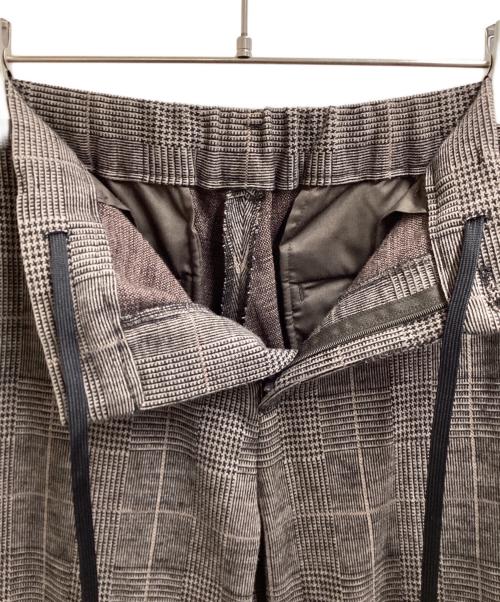 BLACK LABEL CRESTBRIDGE（ブラックレーベル クレストブリッジ）BLACK LABEL CRESTBRIDGE (ブラックレーベル クレストブリッジ) グレンチェックウールジャージートラウザーズ　/　51R12-222-58 グレー サイズ:Lの古着・服飾アイテム