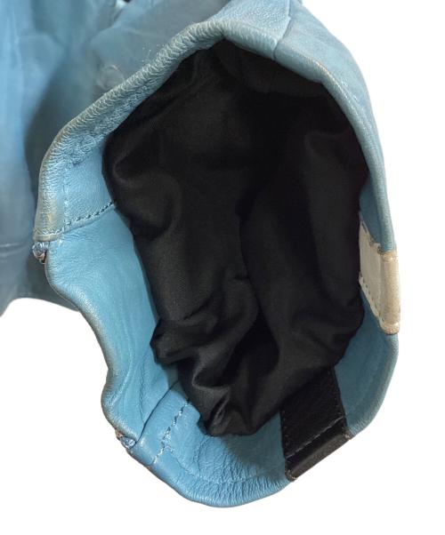 GRANDPRIX（グランドプリックス）GRANDPRIX (グランドプリックス) レーシングレザージャケット ブルー サイズ:Sの古着・服飾アイテム