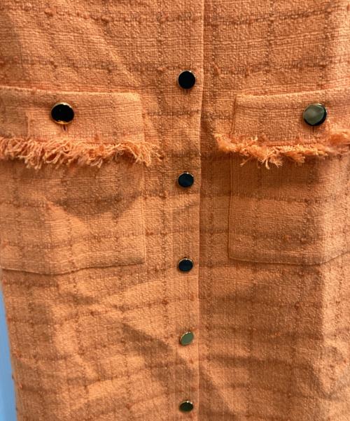 GRACE CLASS（グレースクラス）GRACE CLASS (グレースクラス) ツイードミニワンピース / 0223231109 オレンジ サイズ:36の古着・服飾アイテム