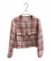 Diagram（ダイアグラム）の古着「チェックツイードジャケット　/　0323101133」｜レッド×アイボリー