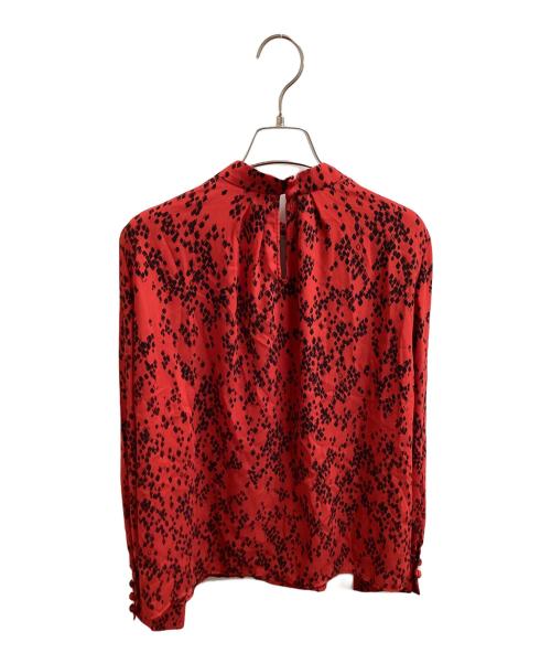 Pinky & Dianne（ピンキーアンドダイアン）Pinky & Dianne (ピンキーアンドダイアン) アブストラクトプリントブラウス　/　0313210946 レッド サイズ:38の古着・服飾アイテム