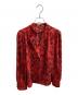 Pinky & Dianne（ピンキーアンドダイアン）の古着「アブストラクトプリントブラウス　/　0313210946」｜レッド