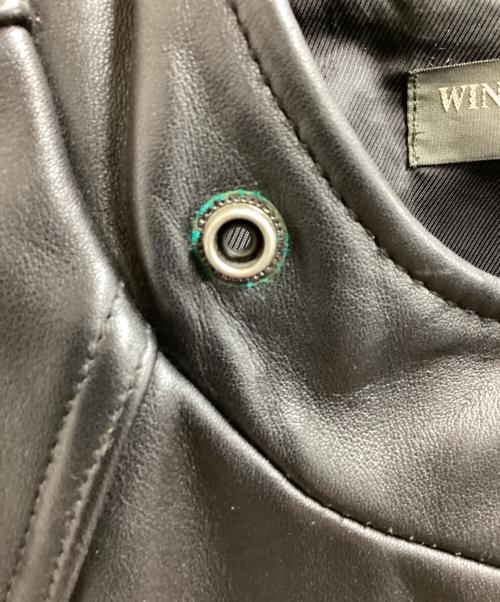 Wind Armor（ウィンドアーマー）Wind Armor (ウィンドアーマー) レザーライダースジャケット ブラック サイズ:Mの古着・服飾アイテム