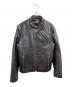 Wind Armor（ウィンドアーマー）の古着「レザーライダースジャケット」｜ブラック