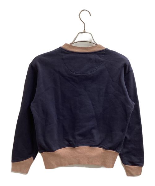MARNI（マルニ）MARNI (マルニ) バイカラークルーネックスウェット ネイビー×ピンク サイズ:46の古着・服飾アイテム