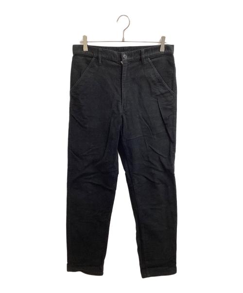 COMME des GARCONS HOMME PLUS（コムデギャルソンオムプリュス）COMME des GARCONS HOMME PLUS (コムデギャルソンオムプリュス) Cotton Straight Pants【AD2012】 ブラック サイズ:Sの古着・服飾アイテム