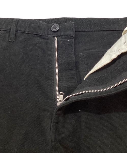 COMME des GARCONS HOMME PLUS（コムデギャルソンオムプリュス）COMME des GARCONS HOMME PLUS (コムデギャルソンオムプリュス) Cotton Straight Pants【AD2012】 ブラック サイズ:Sの古着・服飾アイテム