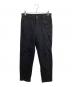 COMME des GARCONS HOMME PLUS（コムデギャルソンオムプリュス）の古着「Cotton Straight Pants【AD2012】」｜ブラック