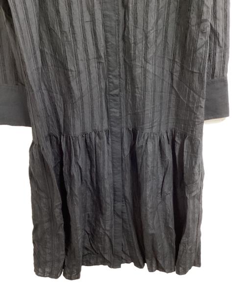 TODAYFUL（トゥデイフル）TODAYFUL (トゥデイフル) シアーストライプシャツドレス / 12120311 ブラック サイズ:36の古着・服飾アイテム