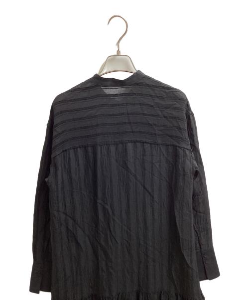 TODAYFUL（トゥデイフル）TODAYFUL (トゥデイフル) シアーストライプシャツドレス / 12120311 ブラック サイズ:36の古着・服飾アイテム