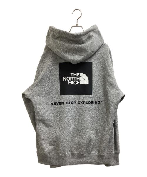 THE NORTH FACE（ザ ノース フェイス）THE NORTH FACE (ザ ノース フェイス) Back Square Logo Hoodie グレー サイズ:Lの古着・服飾アイテム