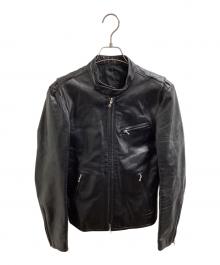 LITHIUM HOMME（リチウムオム・ファム）の古着「シングルライダースジャケット　LH28-0104」｜ブラック