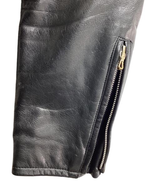 LITHIUM HOMME（リチウムオム・ファム）LITHIUM HOMME (リチウムオム・ファム) シングルライダースジャケット　LH28-0104 ブラック サイズ:44の古着・服飾アイテム