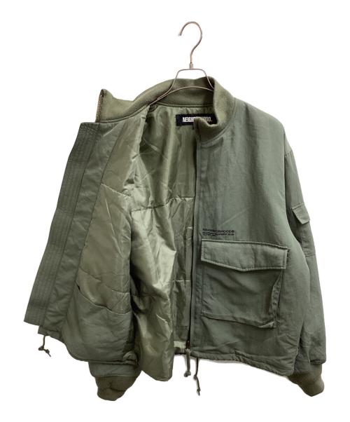 NEIGHBORHOOD（ネイバーフッド）NEIGHBORHOOD (ネイバーフッド) G-8 FLIGHT JACKET　/　252SZNH-JKM02 オリーブ サイズ:ＸＬの古着・服飾アイテム
