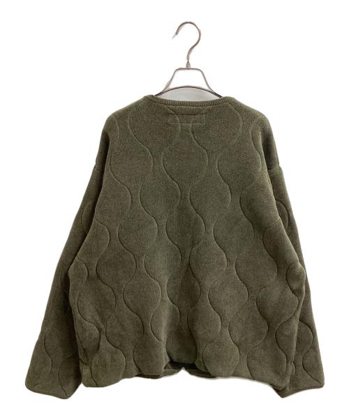 NEIGHBORHOOD（ネイバーフッド）NEIGHBORHOOD (ネイバーフッド) QUILTING ZIPCARDIGAN オリーブ サイズ:XLの古着・服飾アイテム