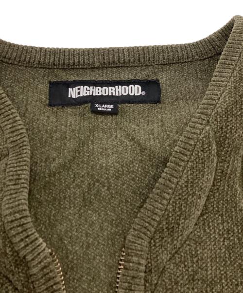 NEIGHBORHOOD（ネイバーフッド）NEIGHBORHOOD (ネイバーフッド) QUILTING ZIPCARDIGAN オリーブ サイズ:XLの古着・服飾アイテム
