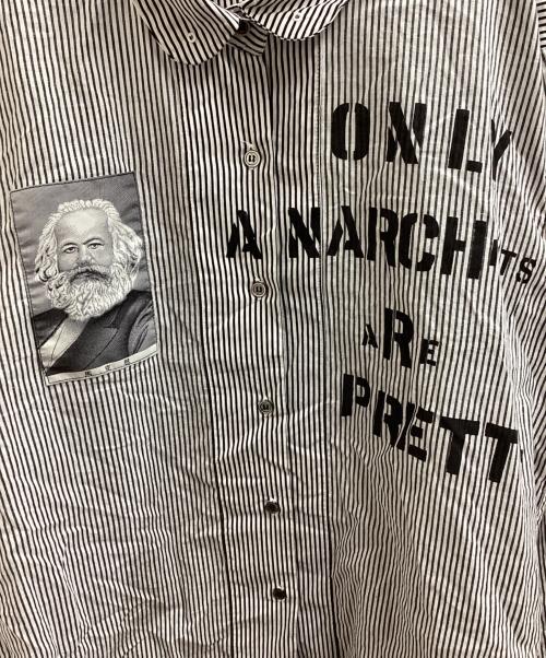 PEEL&LIFT（ピールアンドリフト）PEEL&LIFT (ピールアンドリフト) ANARCHY SHIRTS　PL25-SH005 ブラック サイズ:XLの古着・服飾アイテム