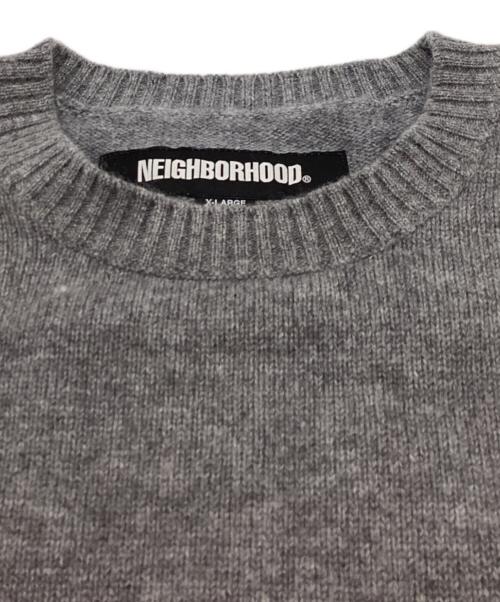 NEIGHBORHOOD（ネイバーフッド）NEIGHBORHOOD (ネイバーフッド) CASHMERE CREWNECK SWEATER グレー サイズ:XLの古着・服飾アイテム