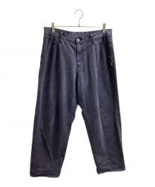 NEIGHBORHOOD（ネイバーフッド）の古着「BAGGYSILHOUETTE TWO TUCK PANTS　/　251AQNH-PTM02」｜ネイビー