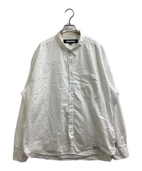 NEIGHBORHOOD（ネイバーフッド）NEIGHBORHOOD (ネイバーフッド) HAND STITCHING SHIRT LS / 251AQNH-SHM08 ホワイト サイズ:XLの古着・服飾アイテム