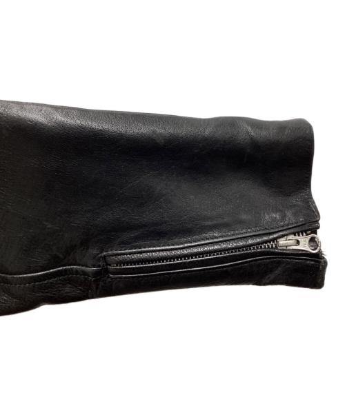 NEIGHBORHOOD（ネイバーフッド）NEIGHBORHOOD (ネイバーフッド) ライダースジャケット / FLATBUSH/CL-JKT / カウレザー / 21AW ブラック サイズ:Lの古着・服飾アイテム