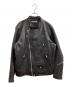 NEIGHBORHOOD (ネイバーフッド) ライダースジャケット / FLATBUSH/CL-JKT / カウレザー / 21AW ブラック サイズ:L：60000円