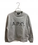 A.P.C.×IENAアーペーセー×イエナ）の古着「別注 ロゴプリント スウェットライク ロングスリーブ」｜グレー