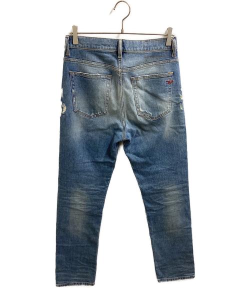 DIESEL（ディーゼル）DIESEL (ディーゼル) 2020 D-VIKER ダメージ加工デニムパンツ ブルー サイズ:28の古着・服飾アイテム