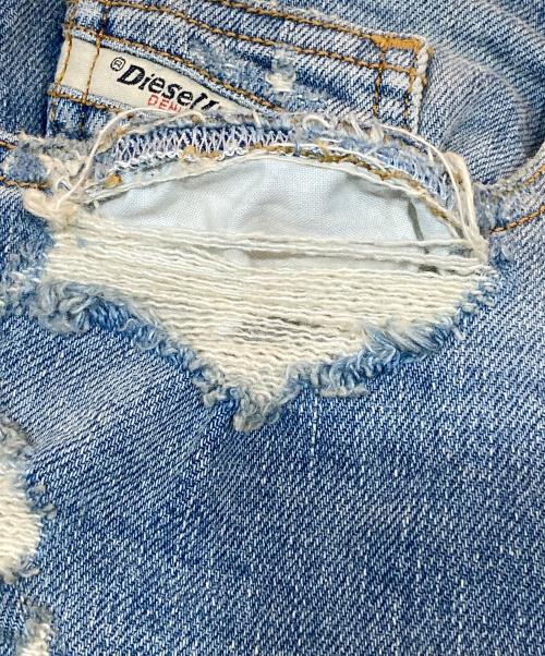 DIESEL（ディーゼル）DIESEL (ディーゼル) 2020 D-VIKER ダメージ加工デニムパンツ ブルー サイズ:28の古着・服飾アイテム