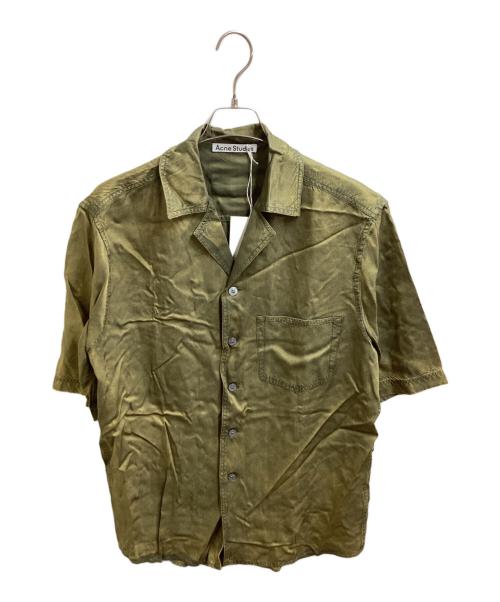 Acne studios（アクネ ストゥディオズ）ACNE STUDIOS (アクネ ストゥディオズ) オープンカラーシャツ / FN-MN-SHIR000822 ゴールド サイズ:44の古着・服飾アイテム
