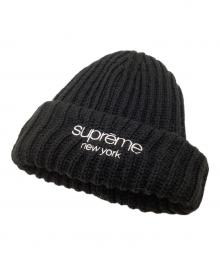 SUPREME（シュプリーム）の古着「Classic Logo Chunky Ribbed Beanie」｜ブラック
