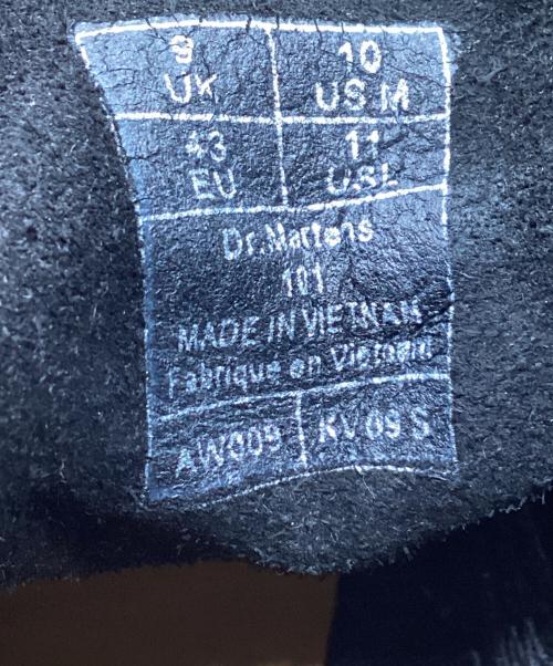 Dr.Martens（ドクターマーチン）Dr.Martens (ドクターマーチン) 101 6ホールブーツ ブラック サイズ:UK9の古着・服飾アイテム